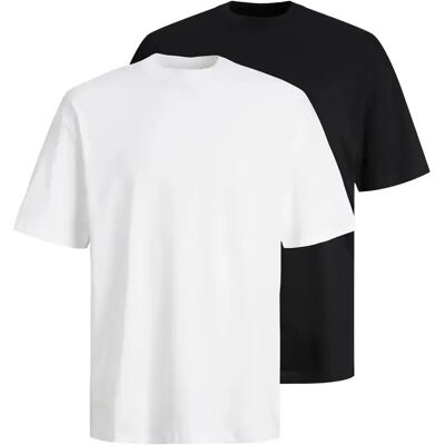 T-Shirt Jack & Jones Bradley (x2) Noir S Homme T-Shirt Jack & Jones Bradley (x2) Noir S Homme
