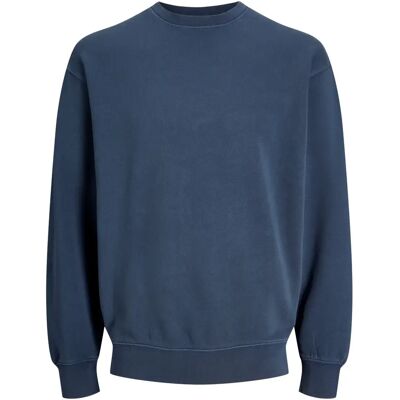 Pullover Jack & Jones Charge Faded Bleu M Homme Pullover Jack & Jones Charge Faded Bleu M Homme
