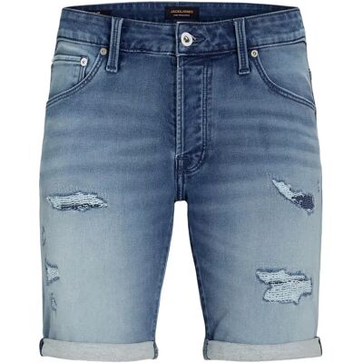 Denim Shorts Jack & Jones Rick Icon GE 132 Bleu S Homme Denim Shorts Jack & Jones Rick Icon GE 132 Bleu S Homme
