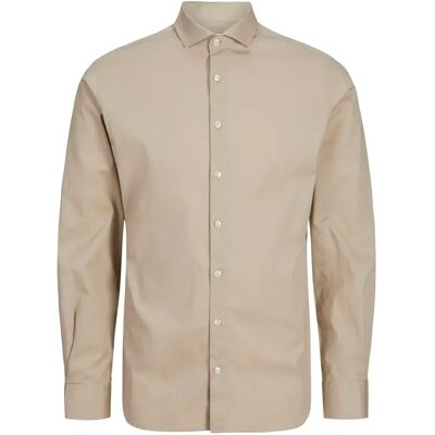 Hemd Jack & Jones Blajaxon Stetch Beige M Homme Hemd Jack & Jones Blajaxon Stetch Beige M Homme