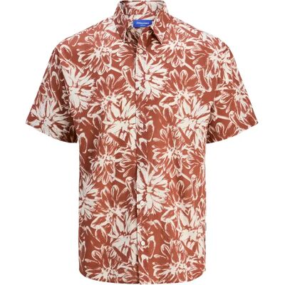Hemd Jack & Jones Joshua Split Marron M Homme Hemd Jack & Jones Joshua Split Marron M Homme