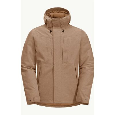Wasserdichte Jacke Jack Wolfskin Snowy Park Marron XL Homme Wasserdichte Jacke Jack Wolfskin Snowy Park Marron XL Homme