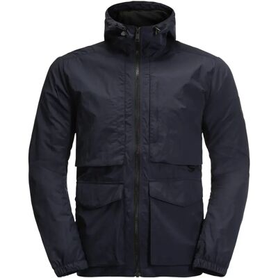Regenjacke Jack Wolfskin Lightsome Wander Bleu M Homme Regenjacke Jack Wolfskin Lightsome Wander Bleu M Homme