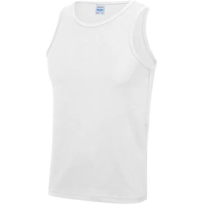 Polyester-Top Just Cool Blanc L Homme Polyester-Top Just Cool Blanc L Homme