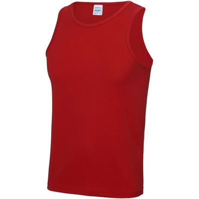 Polyester-Top Just Cool Rouge L Homme Polyester-Top Just Cool Rouge L Homme