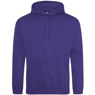 Hoodie Just Hoods College Violet 2XL Mixte Hoodie Just Hoods College Violet 2XL Mixte
