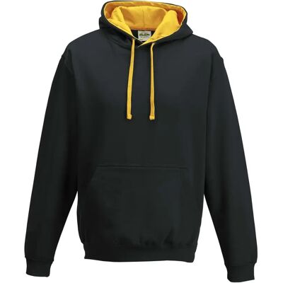 Hoodie Just Hoods Varsity Noir M Mixte Hoodie Just Hoods Varsity Noir M Mixte