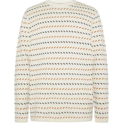 Pullover KnowledgeCotton Apparel - GOTS/Vegan Blanc S Homme Pullover KnowledgeCotton Apparel - GOTS/Vegan Blanc S Homme