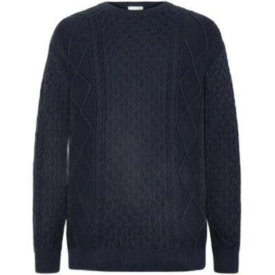 Rundhalsausschnitt aus Baumwolle KnowledgeCotton Apparel - GOTS/Vegan Bleu S Homme Rundhalsausschnitt aus Baumwolle KnowledgeCotton Apparel - GOTS/Vegan Bleu S Homme