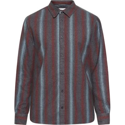 Langarmhemd aus Flanell KnowledgeCotton Apparel Striped Bleu M Homme Langarmhemd aus Flanell KnowledgeCotton Apparel Striped Bleu M Homme