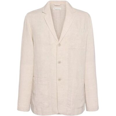 Leinenblazer KnowledgeCotton Apparel Beige L Homme Leinenblazer KnowledgeCotton Apparel Beige L Homme