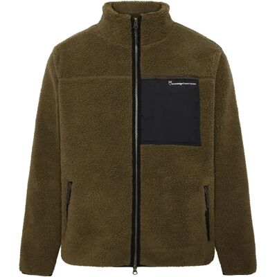 Fleece mit Reißverschluss KnowledgeCotton Apparel GRS Vegan Vert S Homme Fleece mit Reißverschluss KnowledgeCotton Apparel GRS Vegan Vert S Homme