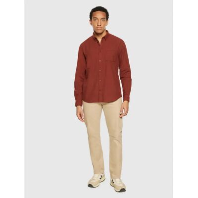 Hemd KnowledgeCotton Apparel Gots/Vegan Orange S Homme Hemd KnowledgeCotton Apparel Gots/Vegan Orange S Homme