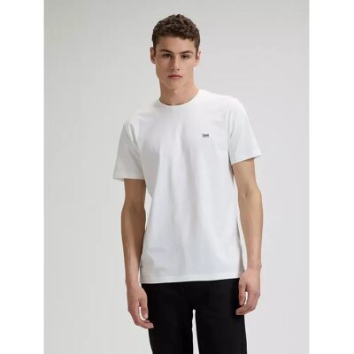 T-Shirt Lee Patch Logo Blanc S Homme T-Shirt Lee Patch Logo Blanc S Homme