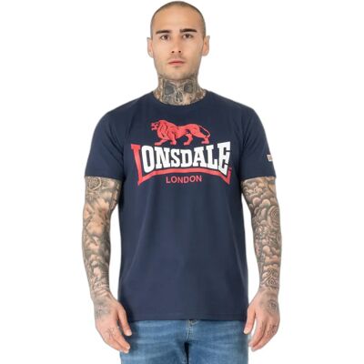 T-Shirt Lonsdale Lion Two Tone Regular Fit Bleu 3XL Homme T-Shirt Lonsdale Lion Two Tone Regular Fit Bleu 3XL Homme