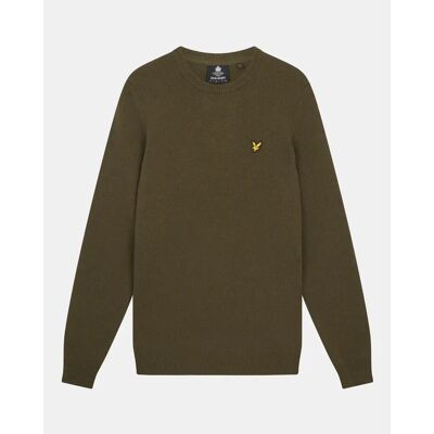 Pullover mit Rundhalsausschnitt Lyle & Scott Lambswool Blend Vert S Homme Pullover mit Rundhalsausschnitt Lyle & Scott Lambswool Blend Vert S Homme