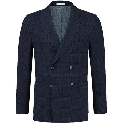 Karierter Struktur-Blazer Michael Kors Glenn DB Bleu 44 Homme Karierter Struktur-Blazer Michael Kors Glenn DB Bleu 44 Homme