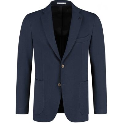 Blazer Michael Kors Structured Perf Knit Bleu 27 Homme Blazer Michael Kors Structured Perf Knit Bleu 27 Homme