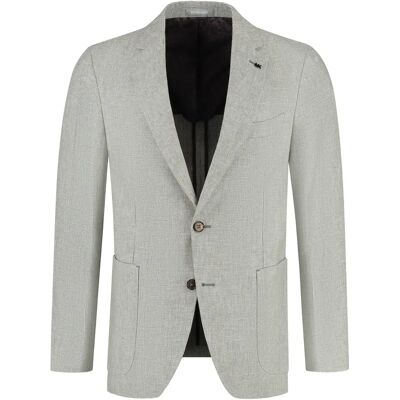 Blazer aus Leinen Michael Kors Pied De Poule Linen Gris 48 Homme Blazer aus Leinen Michael Kors Pied De Poule Linen Gris 48 Homme