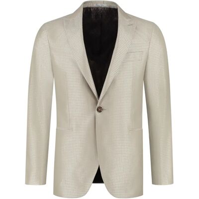Blazer Michael Kors Silk Blend Jacquard Beige 54 Homme Blazer Michael Kors Silk Blend Jacquard Beige 54 Homme