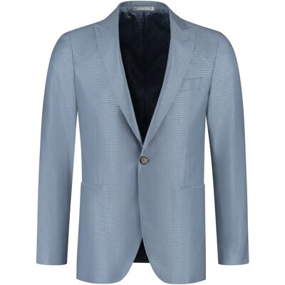 Blazer Michael Kors Silk Blend Jacquard Bleu 54 Homme Blazer Michael Kors Silk Blend Jacquard Bleu 54 Homme