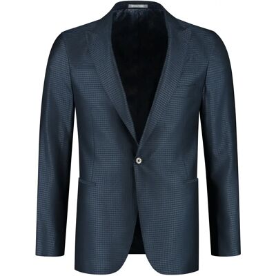 Blazer Michael Kors Silk Blend Jacquard Bleu 54 Homme Blazer Michael Kors Silk Blend Jacquard Bleu 54 Homme