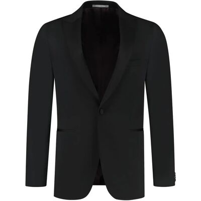 Blazer Michael Kors Tuxedo Peak Lapel Noir 106 Homme Blazer Michael Kors Tuxedo Peak Lapel Noir 106 Homme