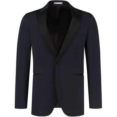 Blazer Michael Kors Tuxedo Peak Lapel Bleu 106 Homme Blazer Michael Kors Tuxedo Peak Lapel Bleu 106 Homme