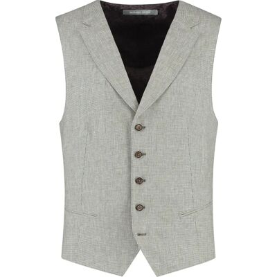 Anzugweste Michael Kors Pied De Poule Linen Gris 52 Homme Anzugweste Michael Kors Pied De Poule Linen Gris 52 Homme