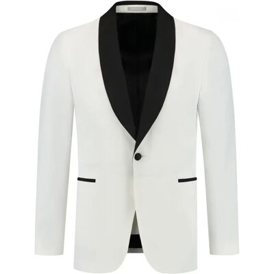Blazer Michael Kors Tuxedo Shawl Blanc 56 Homme Blazer Michael Kors Tuxedo Shawl Blanc 56 Homme