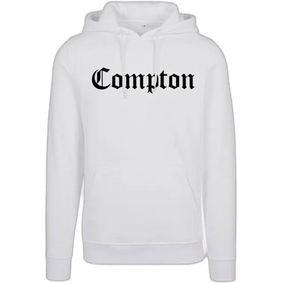 Hoodie Mister Tee Compton Blanc 2XL Homme Hoodie Mister Tee Compton Blanc 2XL Homme
