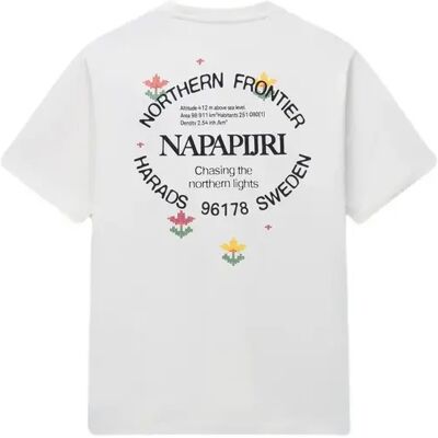 T-Shirt Napapijri Swhol Blanc L Homme T-Shirt Napapijri Swhol Blanc L Homme