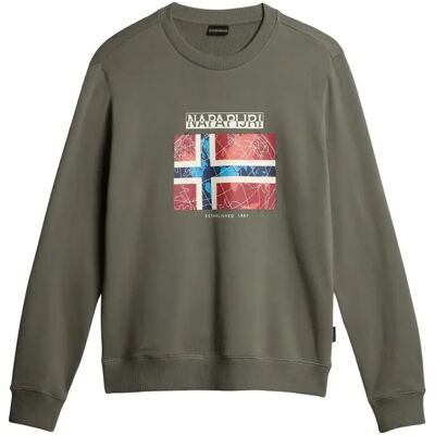 Sweatshirt Napapijri Guiro Vert 2XL Homme Sweatshirt Napapijri Guiro Vert 2XL Homme