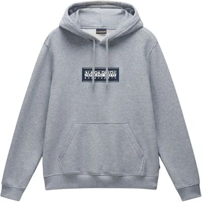 Hoodie Napapijri B-Box Gris S Homme Hoodie Napapijri B-Box Gris S Homme