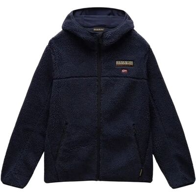 Zip Hoodie Napapijri T-Tynik Bleu M Homme Zip Hoodie Napapijri T-Tynik Bleu M Homme