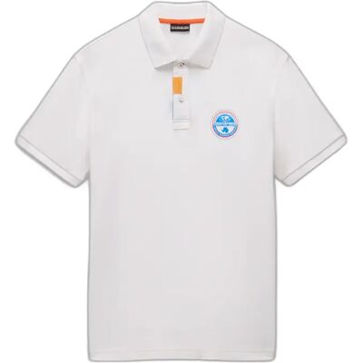 Polo-Shirt Napapijri Clanis Blanc M Homme Polo-Shirt Napapijri Clanis Blanc M Homme