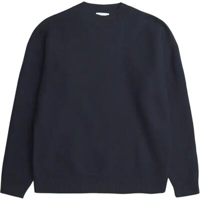 Rundhals-Pullover aus Walklammwolle Norse Projects Rom Bleu M Homme Rundhals-Pullover aus Walklammwolle Norse Projects Rom Bleu M Homme