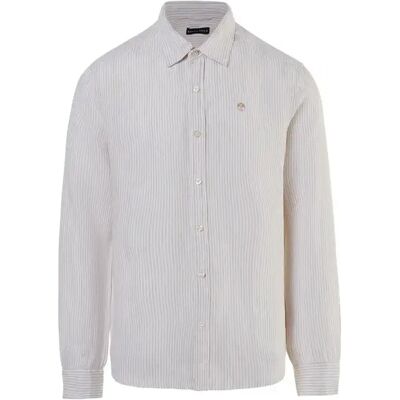 Langarmhemd mit breitem Kragen North Sails Beige S Homme Langarmhemd mit breitem Kragen North Sails Beige S Homme