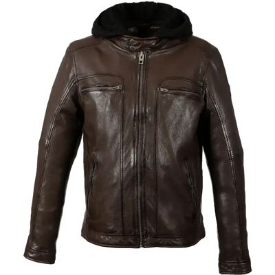 Lederjacke Oakwood Drink Marron S Homme Lederjacke Oakwood Drink Marron S Homme