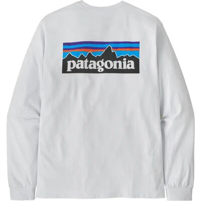 Pullover Patagonia P-6 Logo Blanc XL Homme Pullover Patagonia P-6 Logo Blanc XL Homme