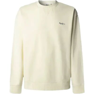 Pullover Pepe Jeans Geo Small Logo Blanc XL Homme Pullover Pepe Jeans Geo Small Logo Blanc XL Homme