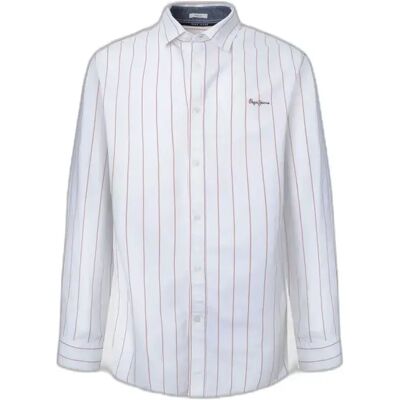 Hemd Pepe Jeans Lynton Blanc L Homme Hemd Pepe Jeans Lynton Blanc L Homme