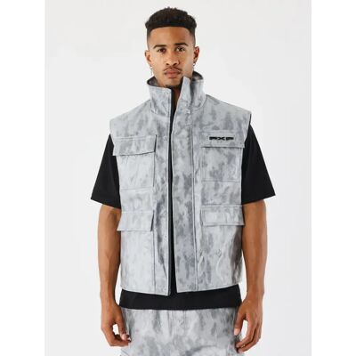 Weste ohne Ärmel mit Tasche Erosion Project X Paris Gris M Homme Weste ohne Ärmel mit Tasche Erosion Project X Paris Gris M Homme