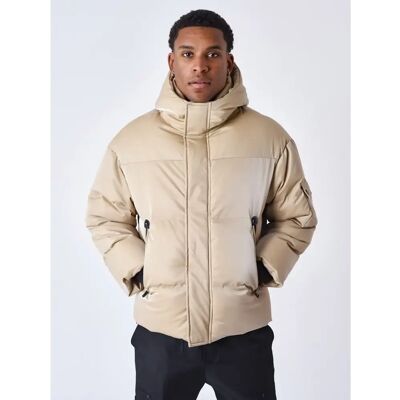 Ultraleichte, glänzende Daunenjacke mit Kapuze Project X Paris Beige M Homme Ultraleichte, glänzende Daunenjacke mit Kapuze Project X Paris Beige M Homme