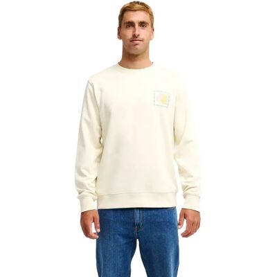 Pullover Quiksilver Vibes Blanc S Homme Pullover Quiksilver Vibes Blanc S Homme