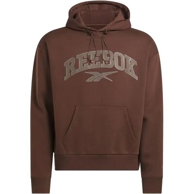 Kapuzensweatshirt Reebok Ellis Varsity Marron L Homme Kapuzensweatshirt Reebok Ellis Varsity Marron L Homme