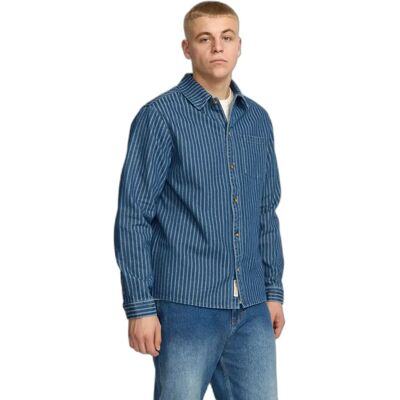 Lässiges Langarmshirt Revolution Bleu S Homme Lässiges Langarmshirt Revolution Bleu S Homme
