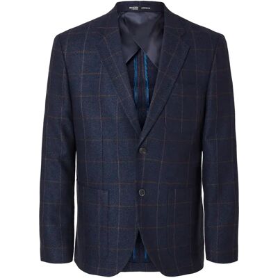 Blazer Selected Dallas Bleu 52 Homme Blazer Selected Dallas Bleu 52 Homme