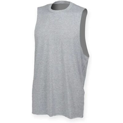 Ärmelloses Top mit tiefem Ausschnitt SF Clothing Gris L Homme Ärmelloses Top mit tiefem Ausschnitt SF Clothing Gris L Homme