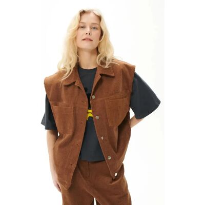 Weste She is Sunday Sierra Marron M/L Femme Weste She is Sunday Sierra Marron M/L Femme